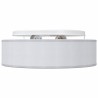Lampadaires encastrés gris Ø 38 cm tissu E27 
