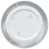 Lampadaires encastrés gris Ø 38 cm tissu E27 