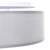 Lampadaires encastrés gris Ø 38 cm tissu E27 