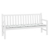 Coussin de banc de jardin avec motif de feuilles - 180x50x4 cm, fabriqué en tissu Oxford 