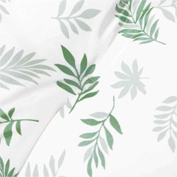 Coussin de banc de jardin avec motif de feuilles - 180x50x4 cm, fabriqué en tissu Oxford 