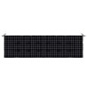 Coussin de Banc de Jardin - Motif à Carreaux Noirs - 180 x 50 x 4 cm - Tissu Oxford 