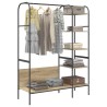Porte-vêtements avec Étagères Chêne de Sonoma 120x44x160 cm Bois d'ingénierie 
