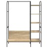 Porte-vêtements avec Étagères Chêne de Sonoma 120x44x160 cm Bois d'ingénierie 