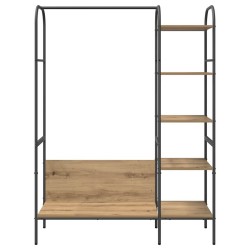 Porte-vêtements avec étagères Chêne 120x44x160 cm Bois d'ingénierie 