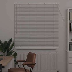 Store de Fenêtre avec des rideaux Autre Blanc 130 x 130 cm Aluminium 