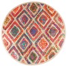 Tapis lavable multicolore Ø 120 cm antidérapant 