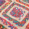 Tapis lavable multicolore Ø 120 cm antidérapant 