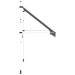 Auvent rétractable manuel 300 cm Rayures bleues et blanches 