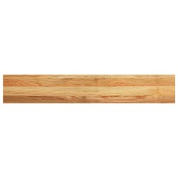 Appuis de fenêtre 2 pcs marron clair bois de chêne massif 