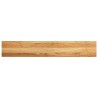 Appuis de fenêtre 2 pcs marron clair bois de chêne massif 