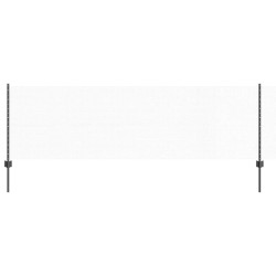 Poteaux de clôture 11 pcs U-Channel gris 80 cm en acier 