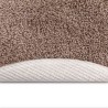 Tapis Shaggy avec dos en latex Marron ø120 cm 