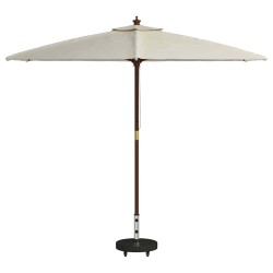 Base de parasol roulant pour poteaux de Ø38/48 mm - Granit noir, 30 kg. 