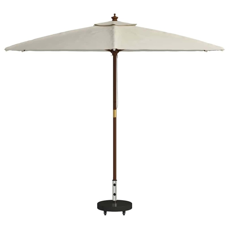 Base de parasol roulant pour poteaux de Ø38/48 mm - Granit noir, 30 kg. 