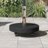 Base de parasol roulant pour poteaux de Ø38/48 mm - Granit noir, 30 kg. 