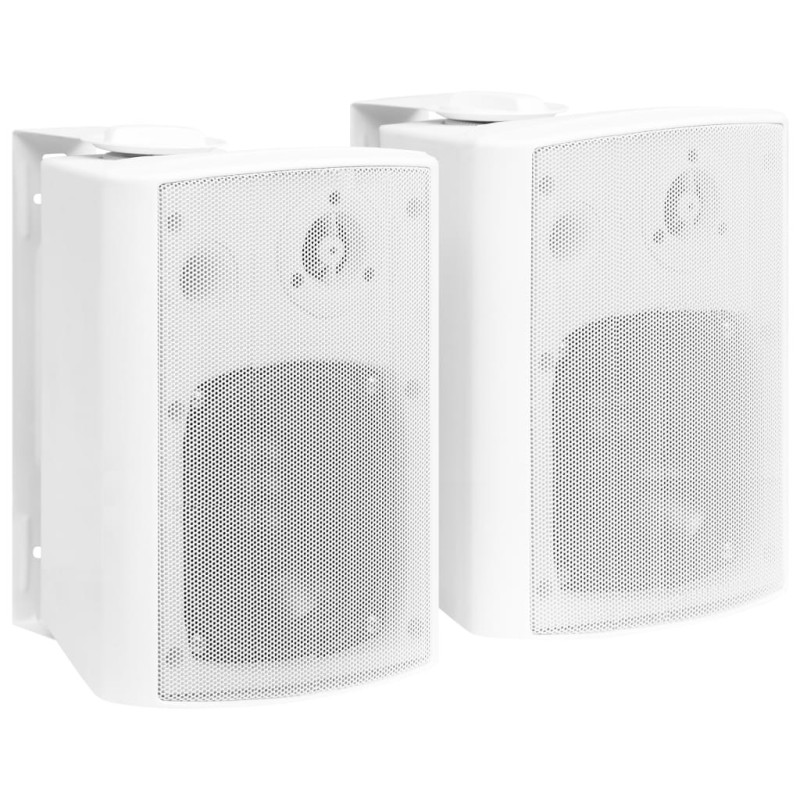 Haut-parleurs stéréo muraux 2pcs blanc intérieur extérieur 100W 