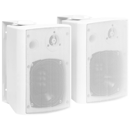 Haut-parleurs stéréo muraux 2pcs blanc intérieur extérieur 100W 