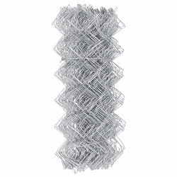 Clôture Argent 25 x 0.8 m Acier galvanisé 