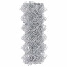 Clôture Argent 25 x 0.8 m Acier galvanisé 