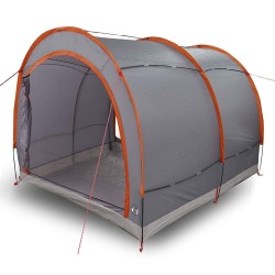 Tente de rangement pour vélos Gris et orange 256 x 222 x 182 cm 