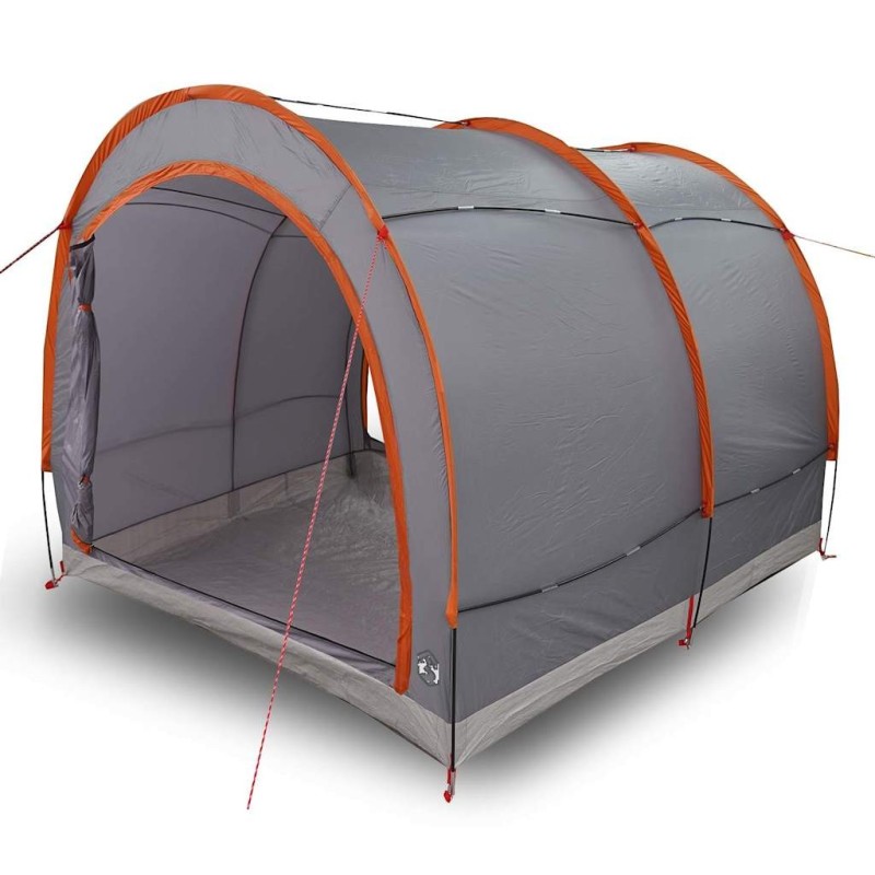 Tente de rangement pour vélos Gris et orange 256 x 222 x 182 cm 