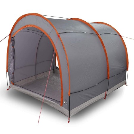 Tente de rangement pour vélos Gris et orange 256 x 222 x 182 cm 