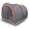 Tente de rangement pour vélos Gris et orange 256 x 222 x 182 cm 