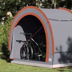 Tente de rangement pour vélos Gris et orange 256 x 222 x 182 cm 