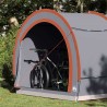 Tente de rangement pour vélos Gris et orange 256 x 222 x 182 cm 