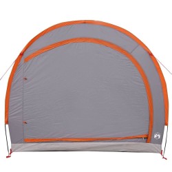 Tente de rangement pour vélos Gris et orange 256 x 222 x 182 cm 