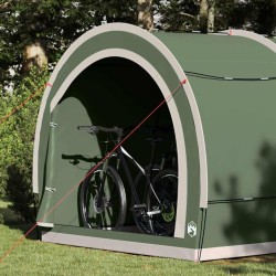 Tente de rangement pour vélos avec toit Vert 256 x 222 x 182 cm 