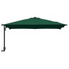 Parasol mural de jardin vert 247 cm 