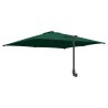 Parasol mural de jardin vert 247 cm 