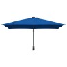 Parasol de jardin mural bleu azur 247 cm 