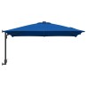 Parasol de jardin mural bleu azur 247 cm 