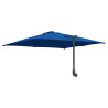 Parasol de jardin mural bleu azur 247 cm 