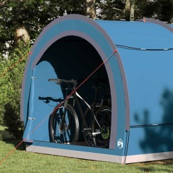 Tente de rangement pour vélos avec toit Bleu 256 x 222 x 182 cm 