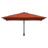 Parasol de jardin mural terracotta 247 cm 
