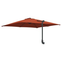 Parasol de jardin mural terracotta 247 cm 