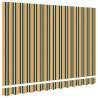 Tissu de Remplacement pour Store de 3.5x2 m Vert et Jaune 