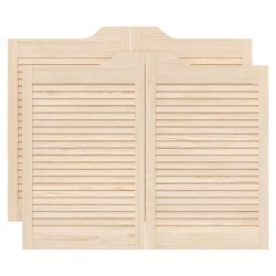 Portes battantes à persiennes 2paires 80x100 cm bois massif Pin 