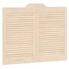 Portes battantes à persiennes 2paires 80x100 cm bois massif Pin 