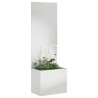 Jardinier avec Panneau Décoratif Argenté 50 x 140 cm 