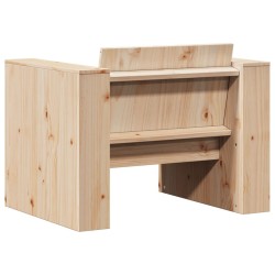 Canapé de jardin 79x60x62 cm bois de pin massif 