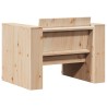 Canapé de jardin 79x60x62 cm bois de pin massif 