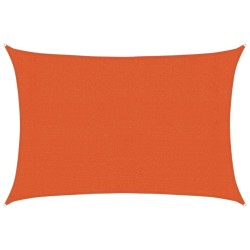Voile d'ombrage 160 g/m² Orange 3x4 m PEHD 