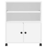 Support d'imprimante avec roulettes blanc 60x48x74 cm 