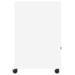 Support d'imprimante avec roulettes blanc 60x48x74 cm 