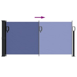 Auvent latéral rétractable bleu 100x300 cm 